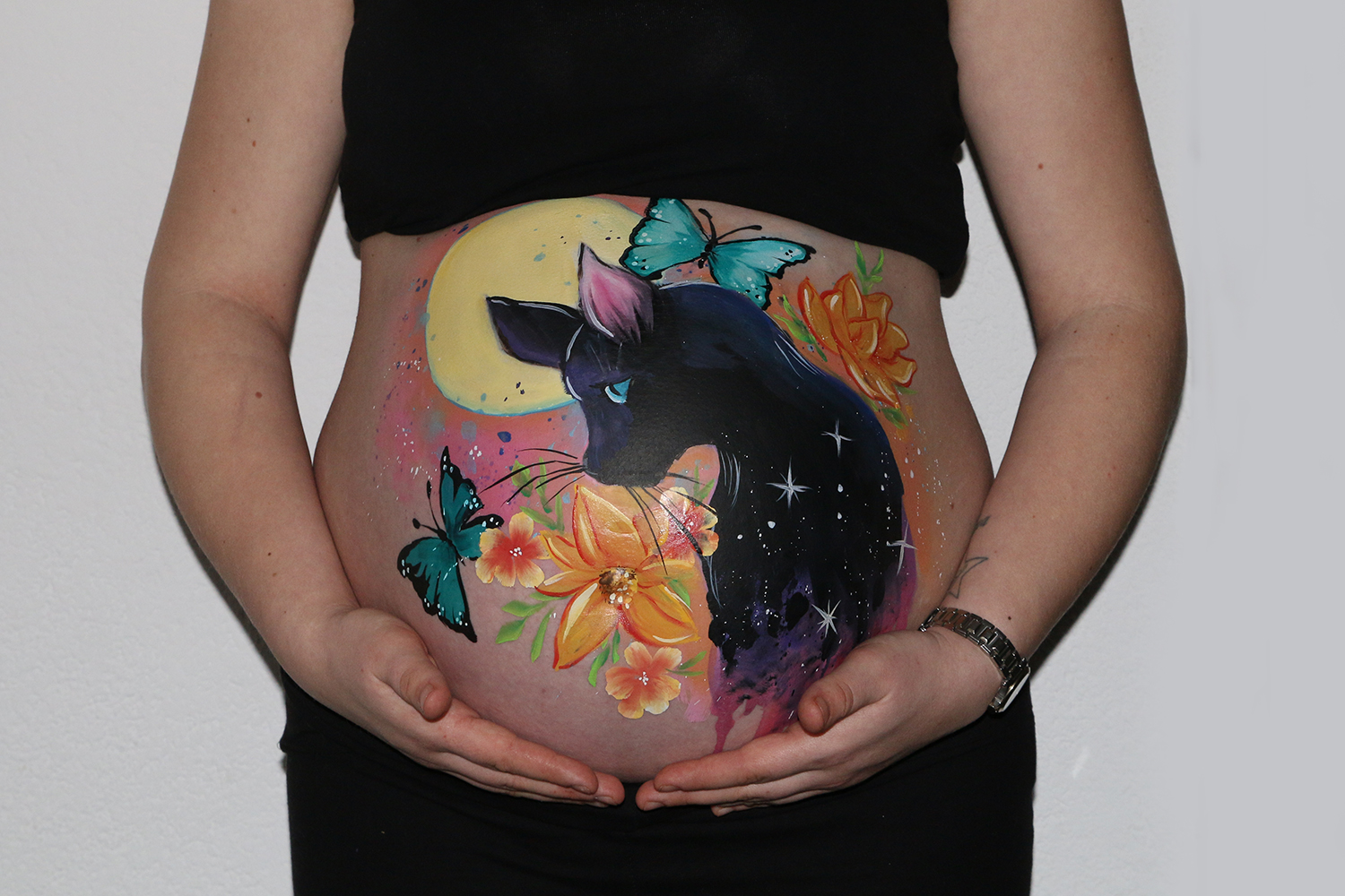 bellypainting poes